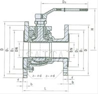 QF41F46/F3-6/10/16C/P   ANSI:150Lb結構圖