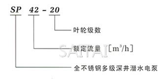 SP潛水泵型號說明
