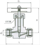 QJ-1A 氣動管路截止閥產品結構圖2