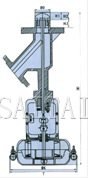 氣動罐底調節閥結構圖